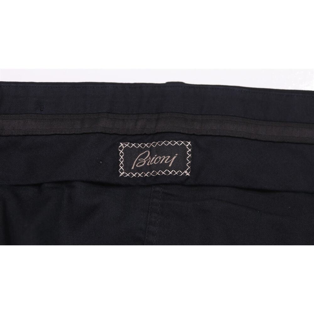 Brioni Current Solid Black Pleated Wool Dress Pan… - image 6